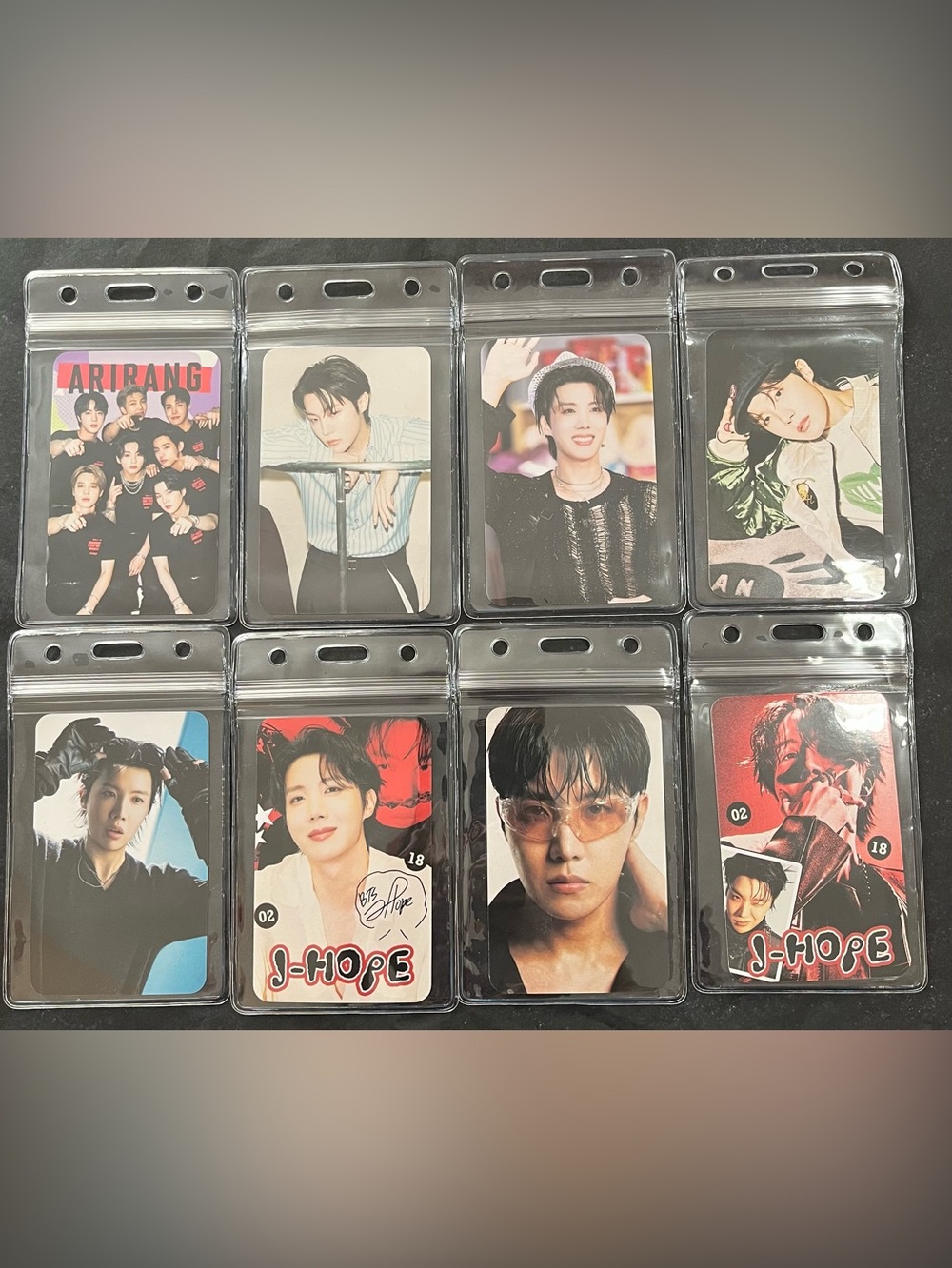 8 K-Pop Idol Photocard Card Set featuring Jhope